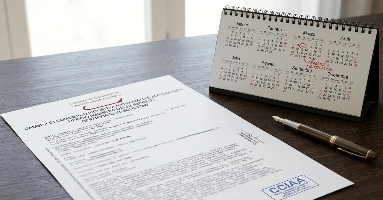 Validità visura camerale 2026: scadenza e quando aggiornarla